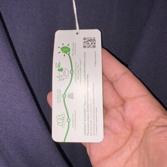 NEW NWT Boden Fixed Wrap Jersey Dress Collar Navy Knit size 10Long - Picture 6 of 9